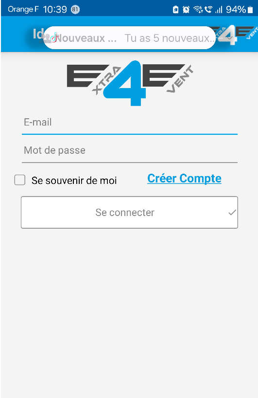 App Mobile Login